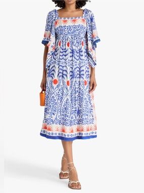 Farm Rio Afternoon Breeze Midi Dress Size M